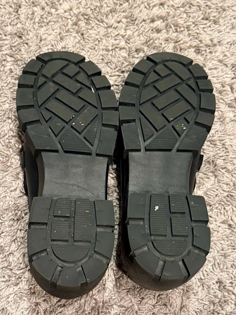 Madden Girl Black Chunky Chain Loafers